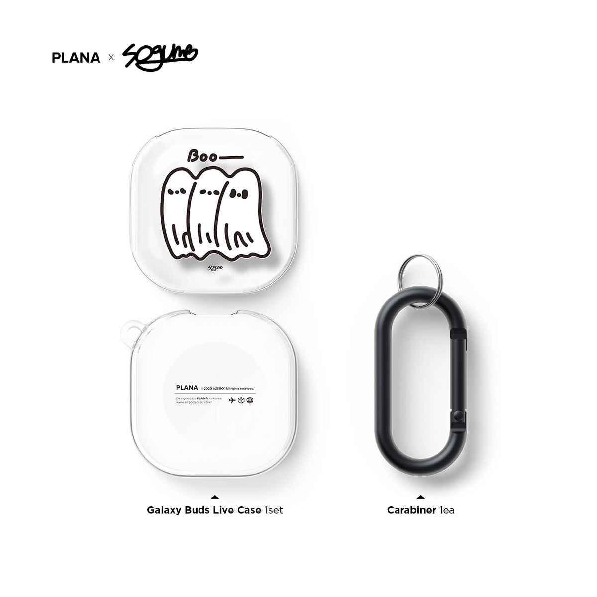 플래나(PLANA) 갤럭시 버즈2프로 버즈라이브 버즈2 하드 투명 케이스 파인드 시리즈