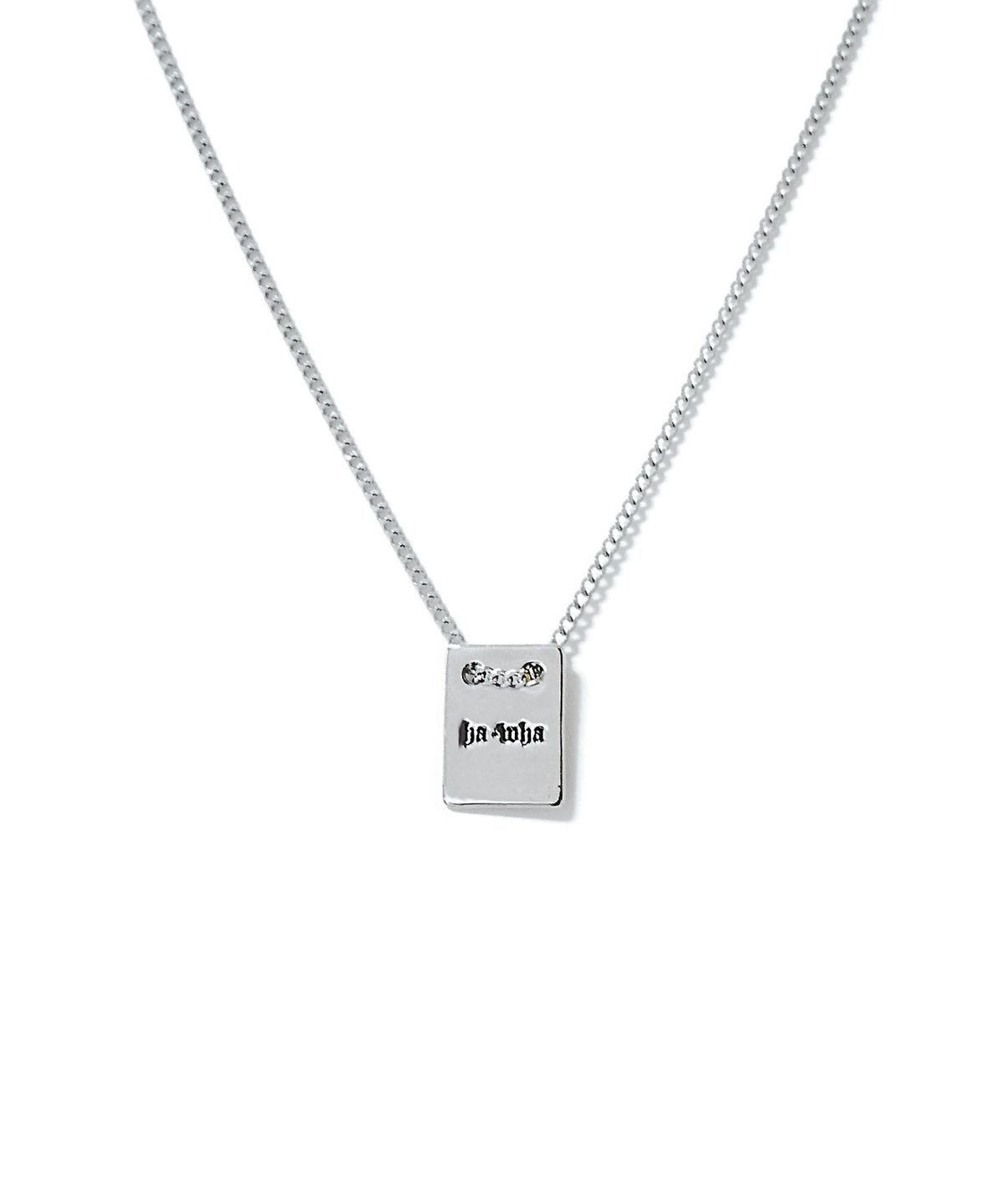 하와(HAWHA) TAG SQUARE SLIM NECKLACE - 후기 | 무신사