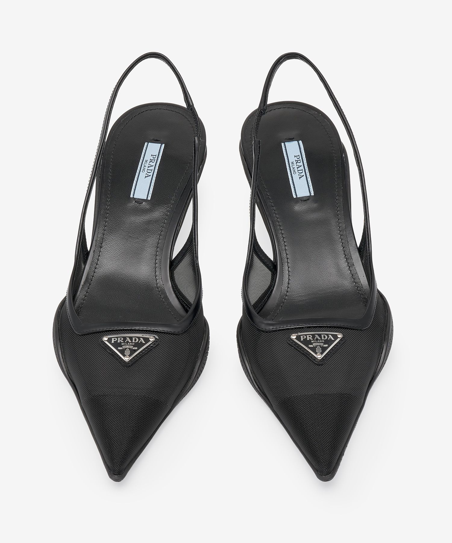 超美品 PRADA シアー ビジュー S ストレッチ アシンメトリー