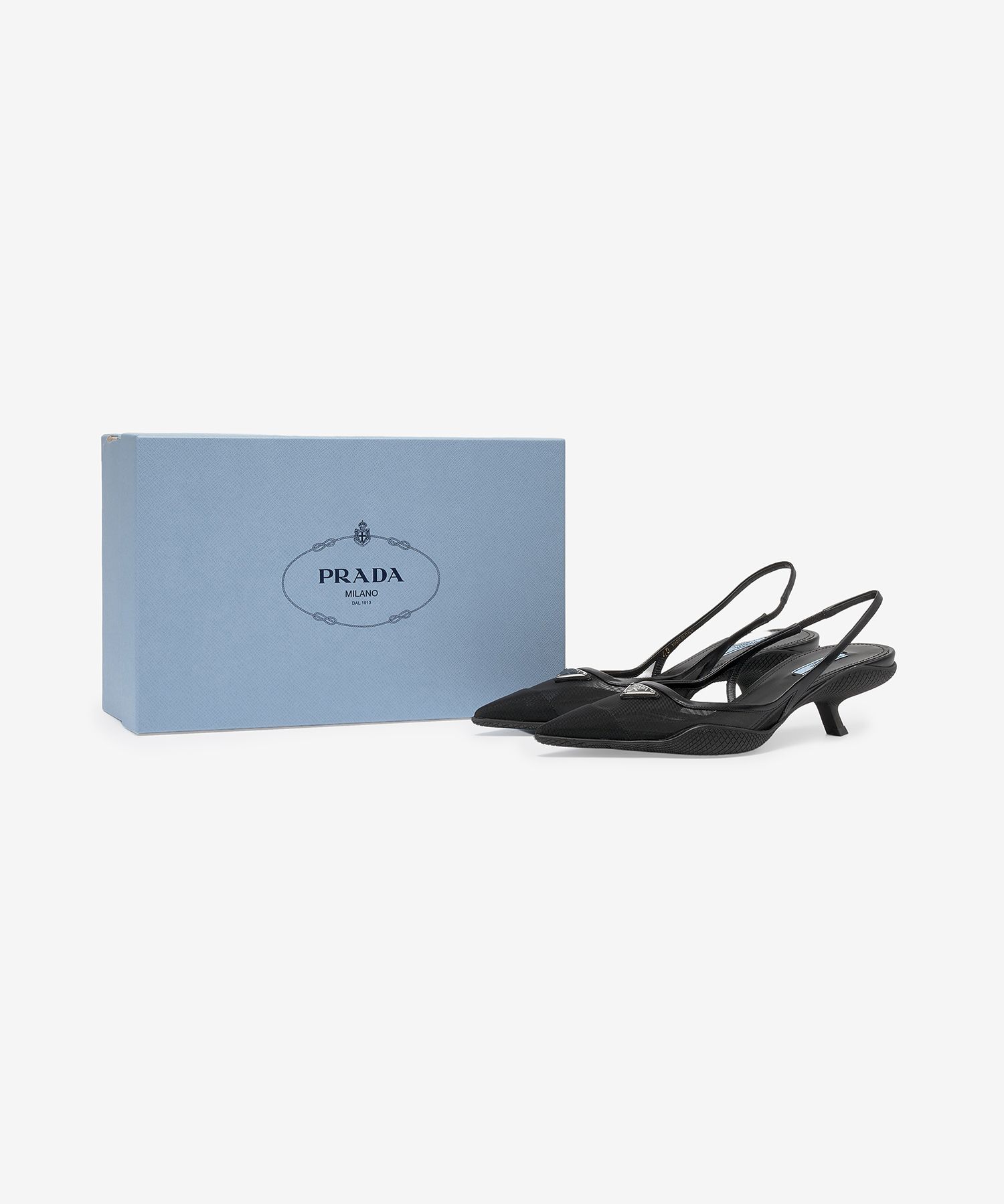 超美品 PRADA シアー ビジュー S ストレッチ アシンメトリー