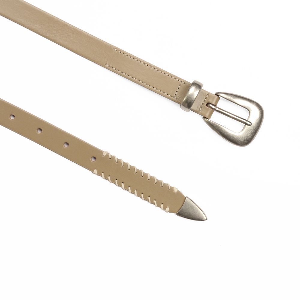 DOFFJASON☆Western hardleather belt MUSINSA | DOFFJASON Western stitch hard leather belt