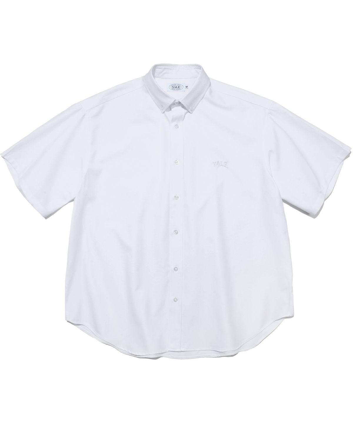예일(YALE) [ONEMILE WEAR] 빅 옥스포드 스몰아치 반팔셔츠 화이트