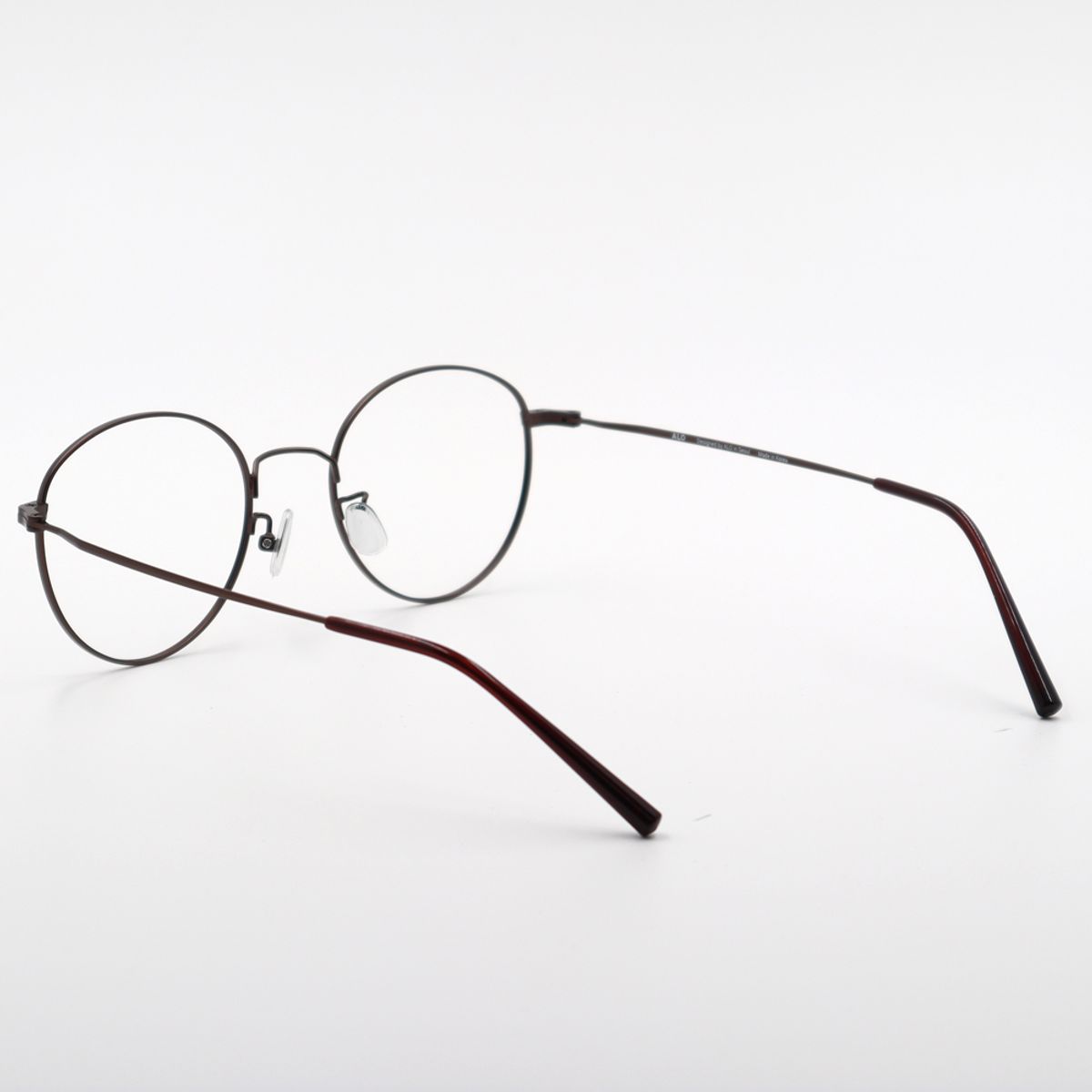 알로아이웨어(ALO EYEWEAR) [ALO BASIC] AL8202 1616M 캣츠 라운드 브라운 메탈 안경