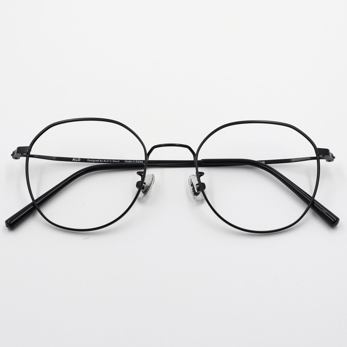 알로아이웨어(ALO EYEWEAR) [ALO BASIC] AL8203 0909M 마일드 스퀘어 블랙 메탈 안경