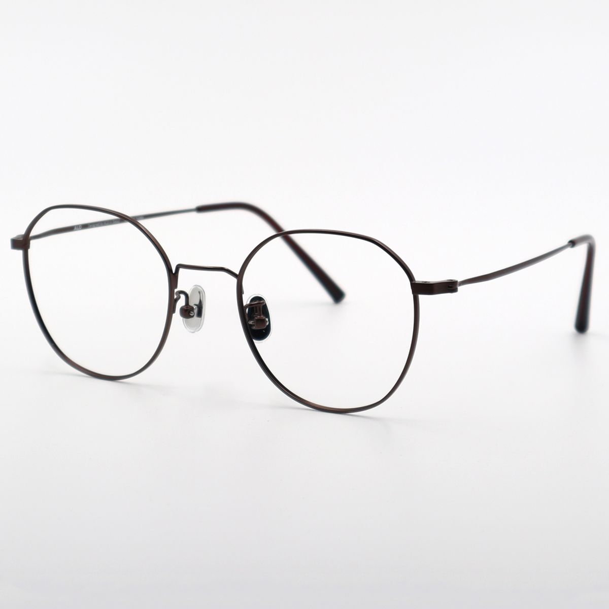 알로아이웨어(ALO EYEWEAR) ALO BASIC AL8203 1616M 마일드 스퀘어 브라운 메탈 안경