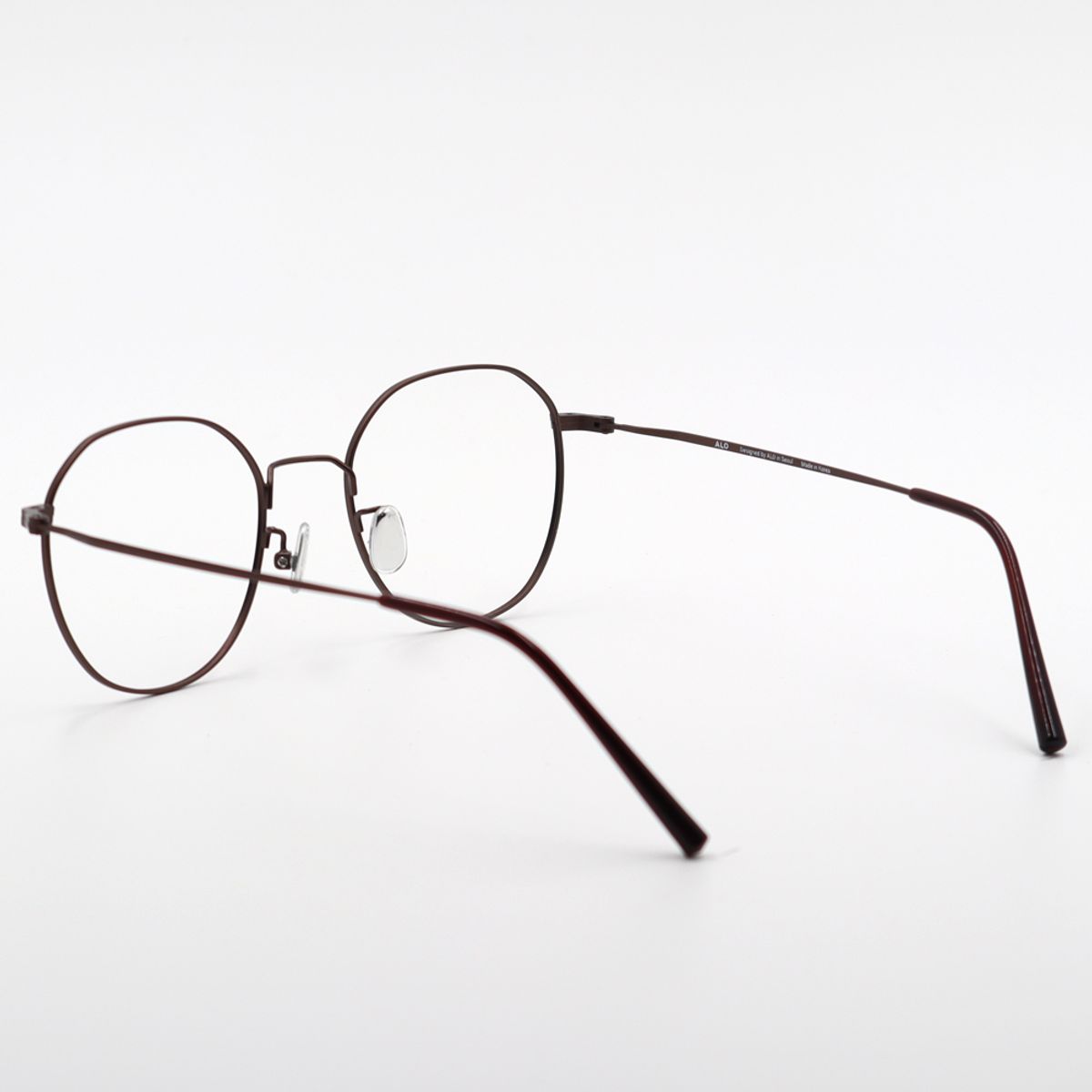 알로아이웨어(ALO EYEWEAR) ALO BASIC AL8203 1616M 마일드 스퀘어 브라운 메탈 안경