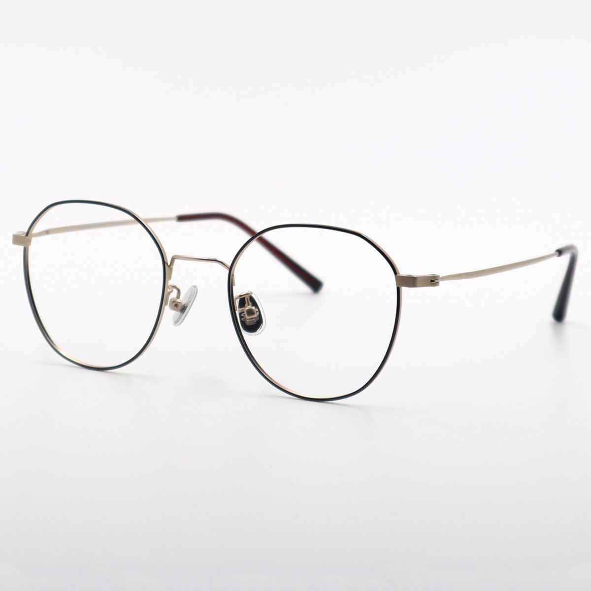 알로아이웨어(ALO EYEWEAR) [ALO BASIC] AL8203 1614G 마일드 스퀘어 브라운/골드 메탈 안경