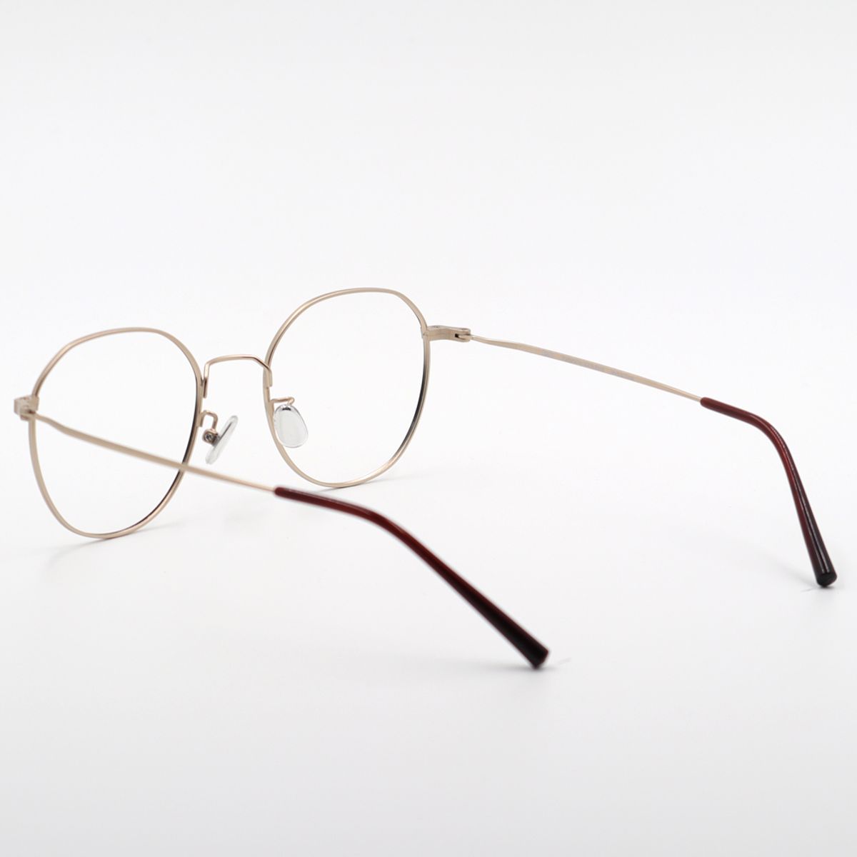 알로아이웨어(ALO EYEWEAR) [ALO BASIC] AL8203 1614G 마일드 스퀘어 브라운/골드 메탈 안경