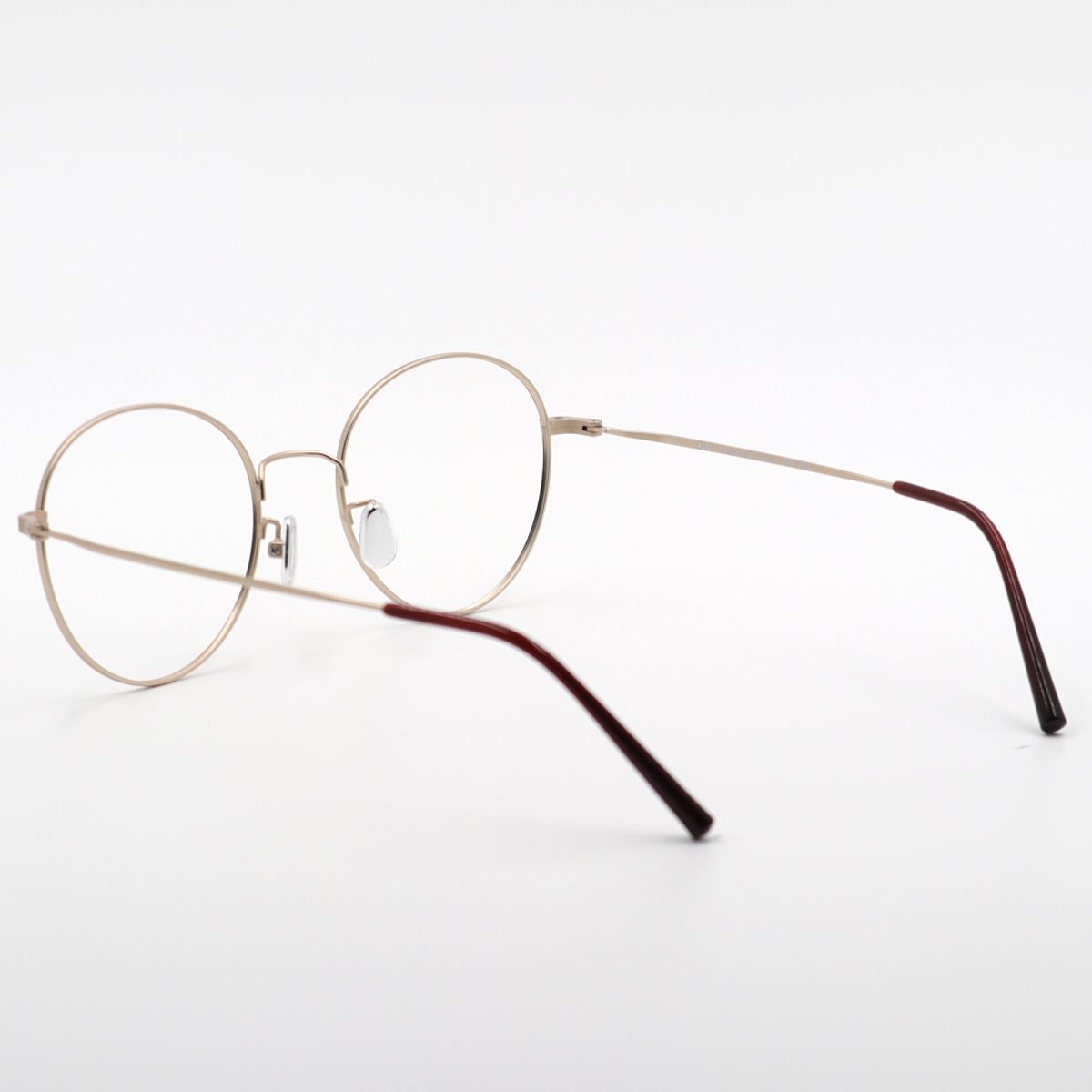 알로아이웨어(ALO EYEWEAR) [ALO BASIC] AL8204 1614G 세미오버사이즈 라운드 브라운/골드 메탈 안경