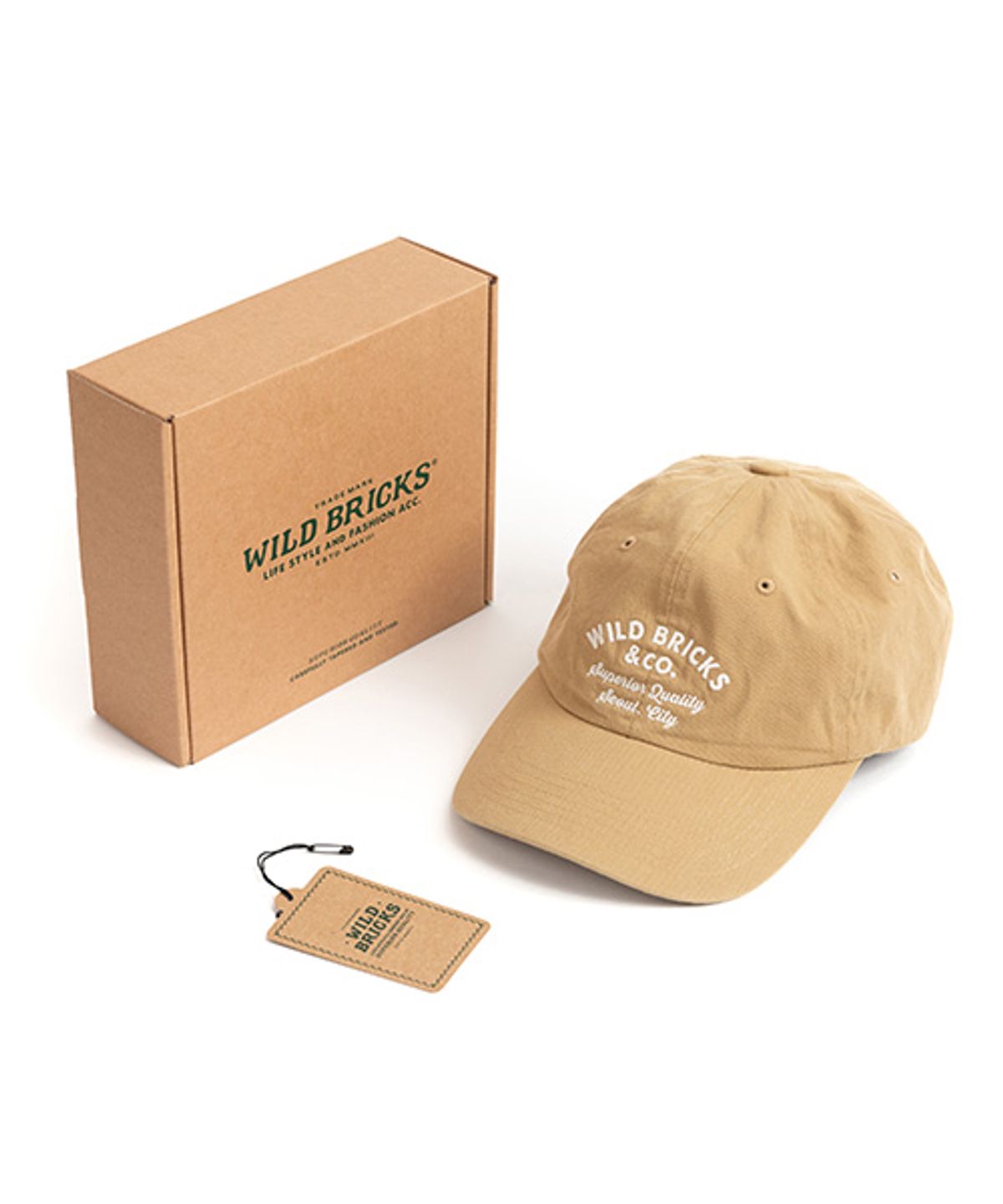 와일드 브릭스(WILD BRICKS) CT CLASSIC LOGO CAP (beige)