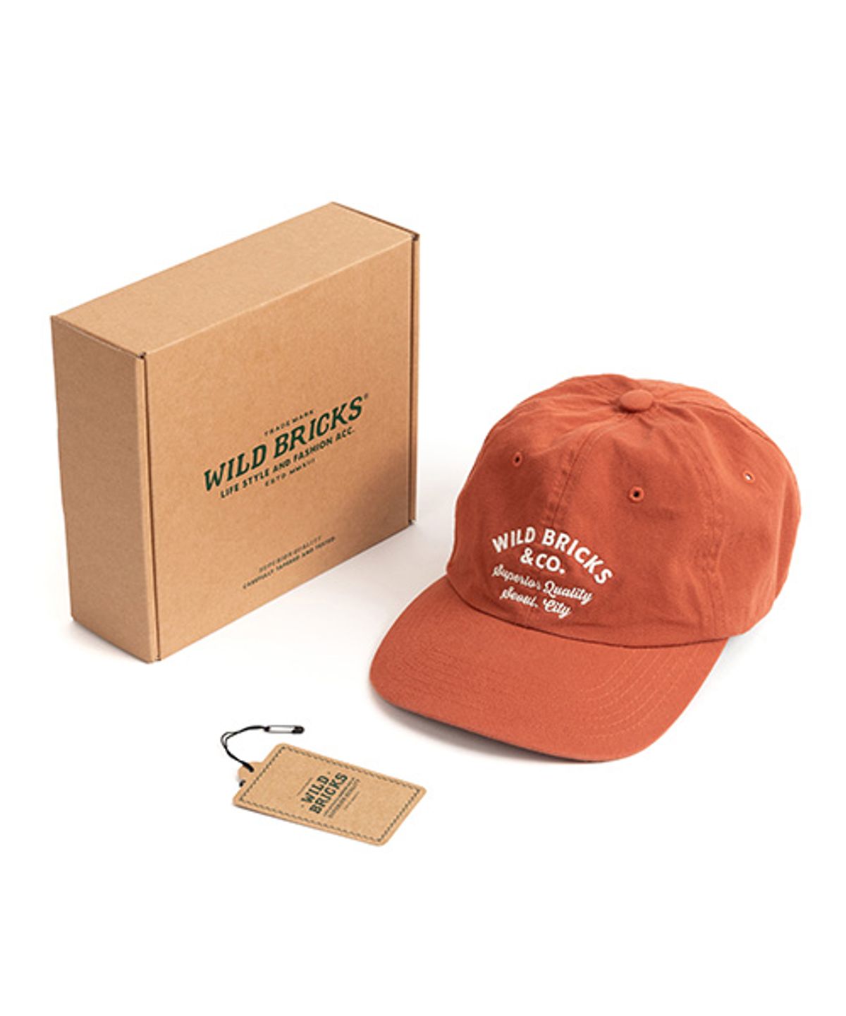와일드 브릭스(WILD BRICKS) CT CLASSIC LOGO CAP (red)