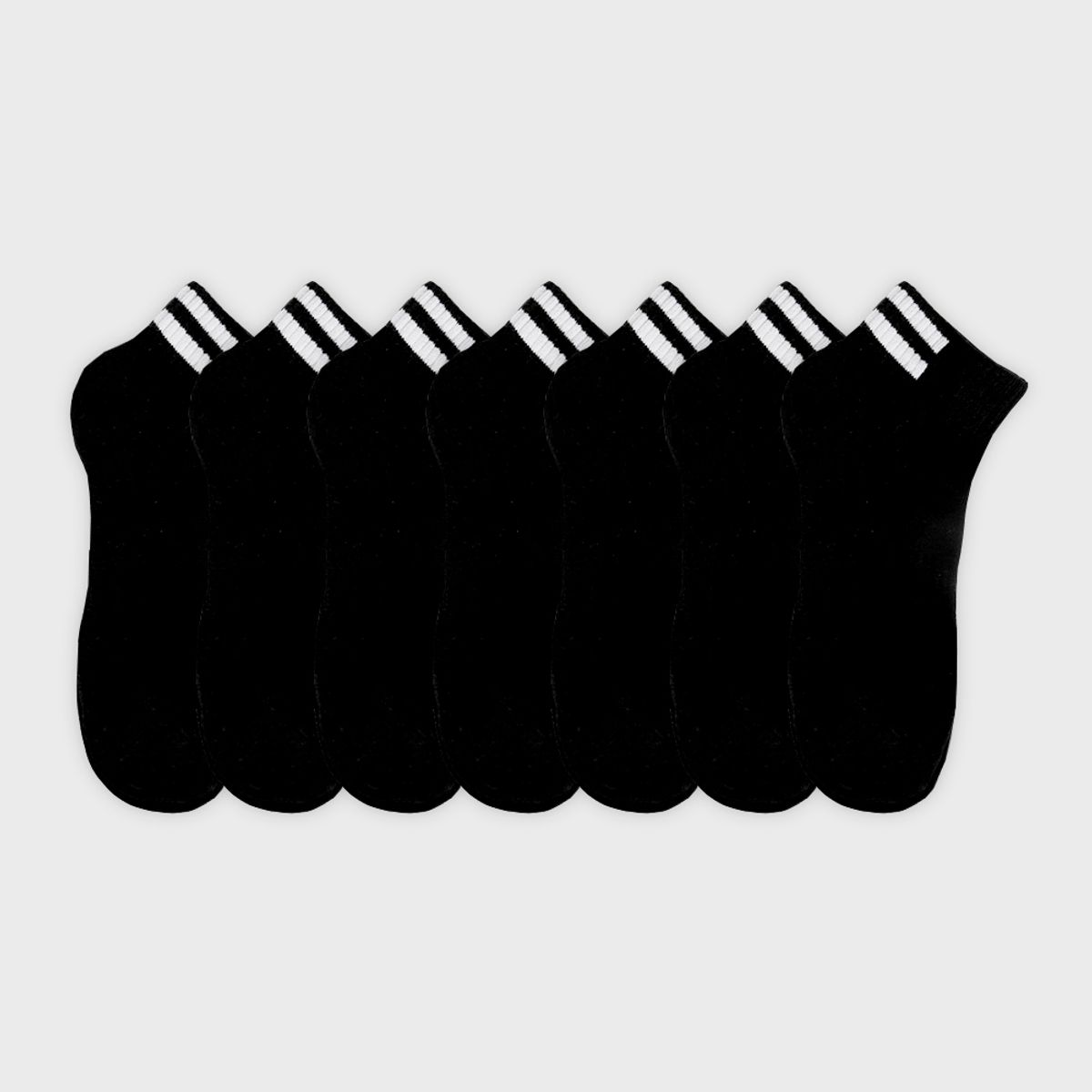 삭스에이(SOCKSA) [7PACK] 더블쿠션 156N 하프밴드 쿼터 삭스 3색상
