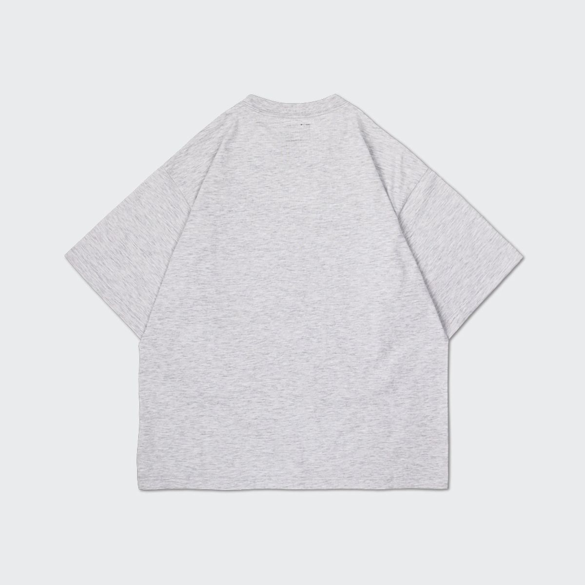 런던그로서리마켓(LONDON GROCERY MARKET) College Small Logo Heavyweight SS Tee (Ash Grey)