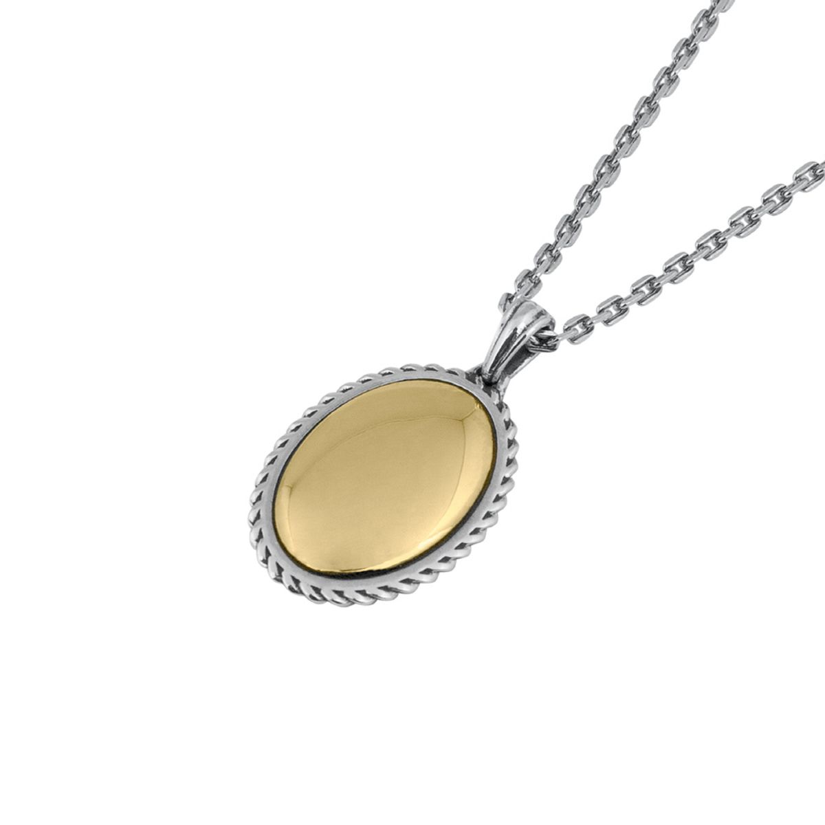 스팅925(STING925) Round Oval Pendant