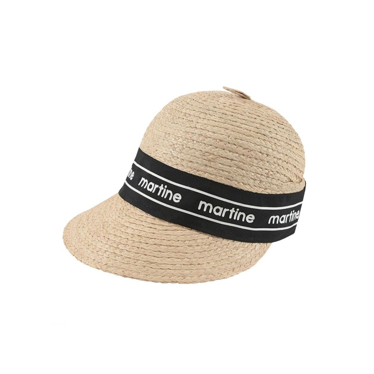 마틴골프(MARTINE GOLF) Raphia Wide Visor Cap_Light Beige