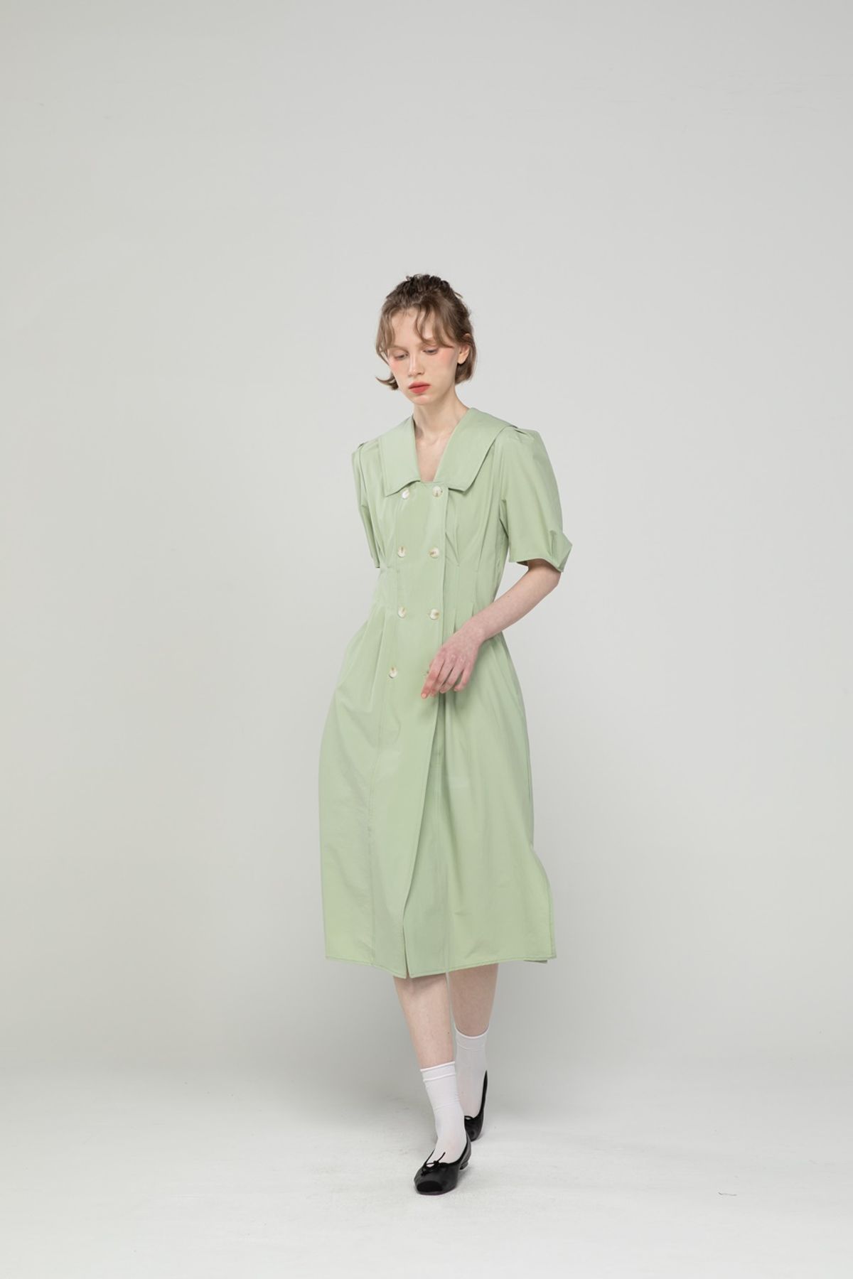 제이마크뉴욕(JMARKNEWYORK) Double-button dress - Mint