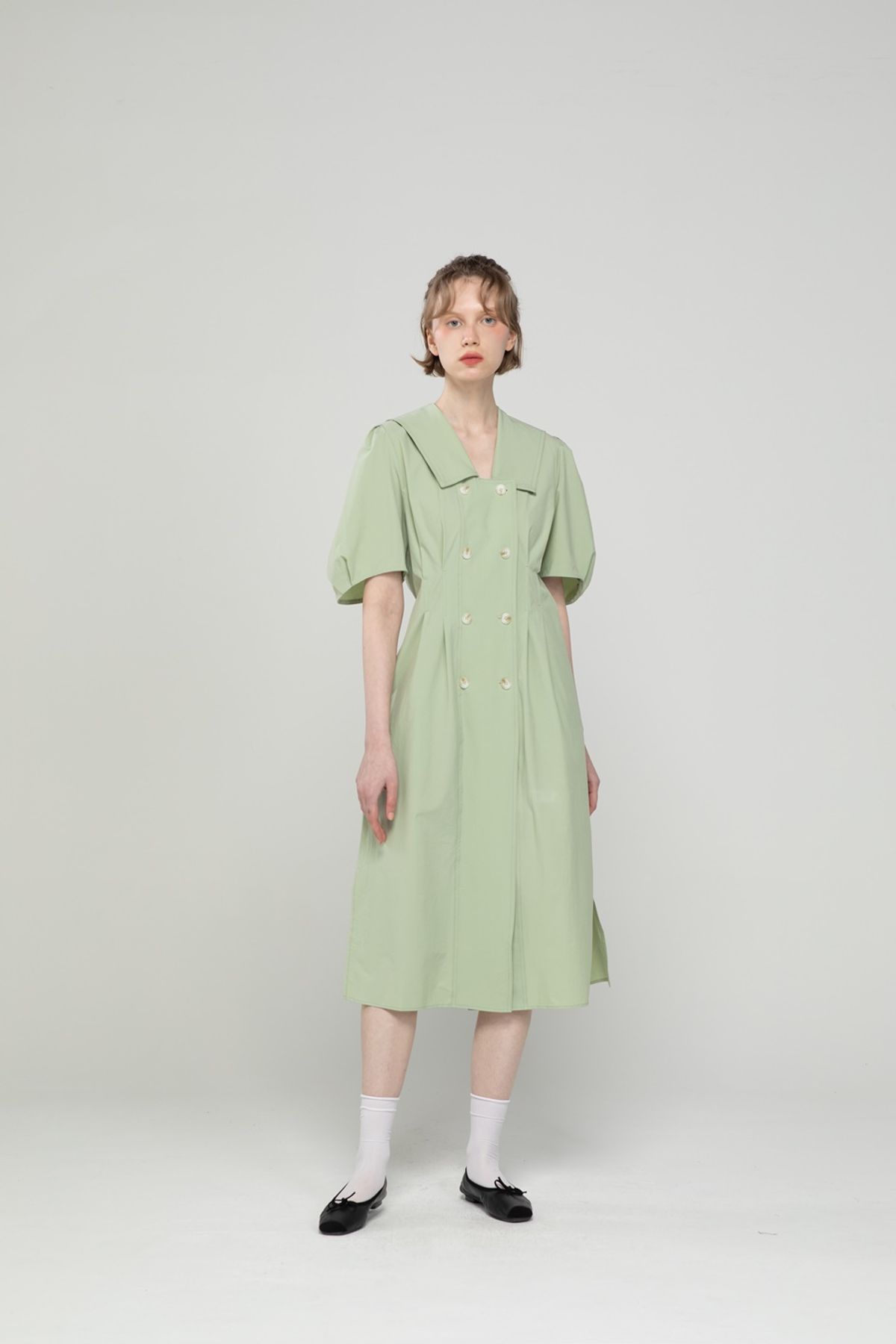 제이마크뉴욕(JMARKNEWYORK) Double-button dress - Mint