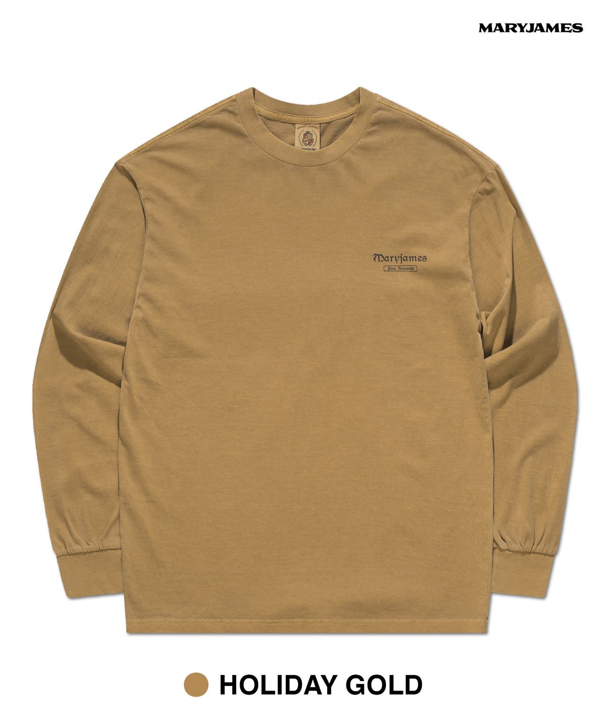 메리제임스(MARYJAMES) [남녀공용] MINFINT PIGMENT LONG SLEEVE (8 COLOR)