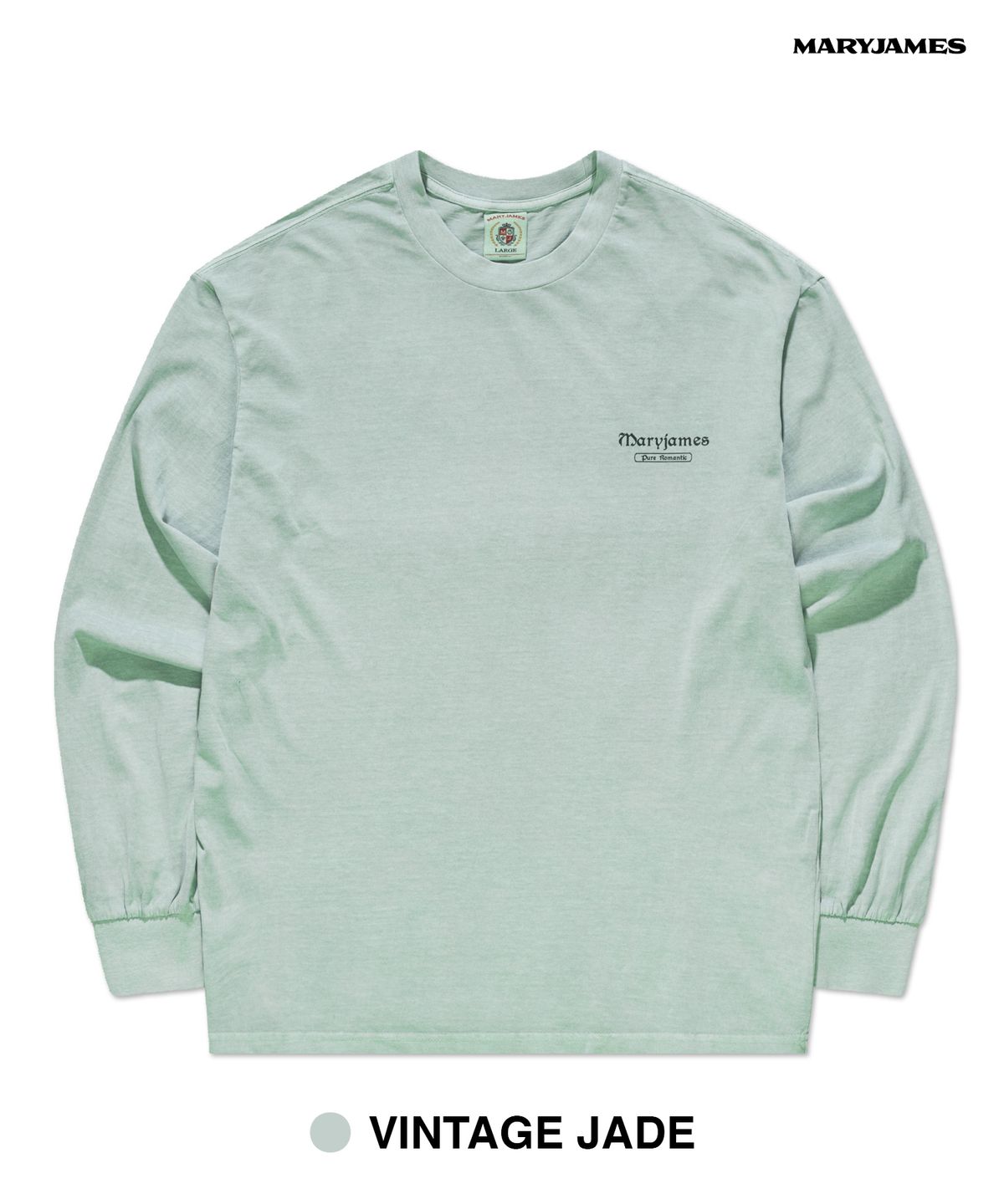 메리제임스(MARYJAMES) [남녀공용] MINFINT PIGMENT LONG SLEEVE (8 COLOR)