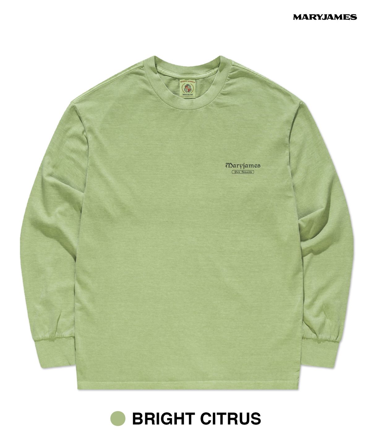 메리제임스(MARYJAMES) [남녀공용] MINFINT PIGMENT LONG SLEEVE (8 COLOR)