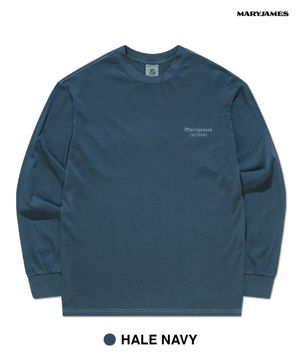 메리제임스(MARYJAMES) [남녀공용] MINFINT PIGMENT LONG SLEEVE (8 COLOR)