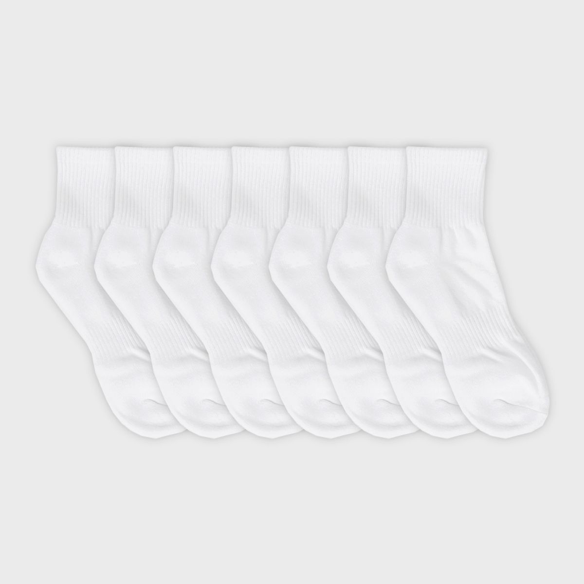 삭스에이(SOCKSA) [7PACK] 더블쿠션 156N 무지 미들 롱 삭스 3색상