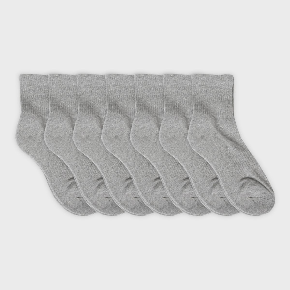 삭스에이(SOCKSA) [7PACK] 더블쿠션 156N 무지 미들 롱 삭스 3색상