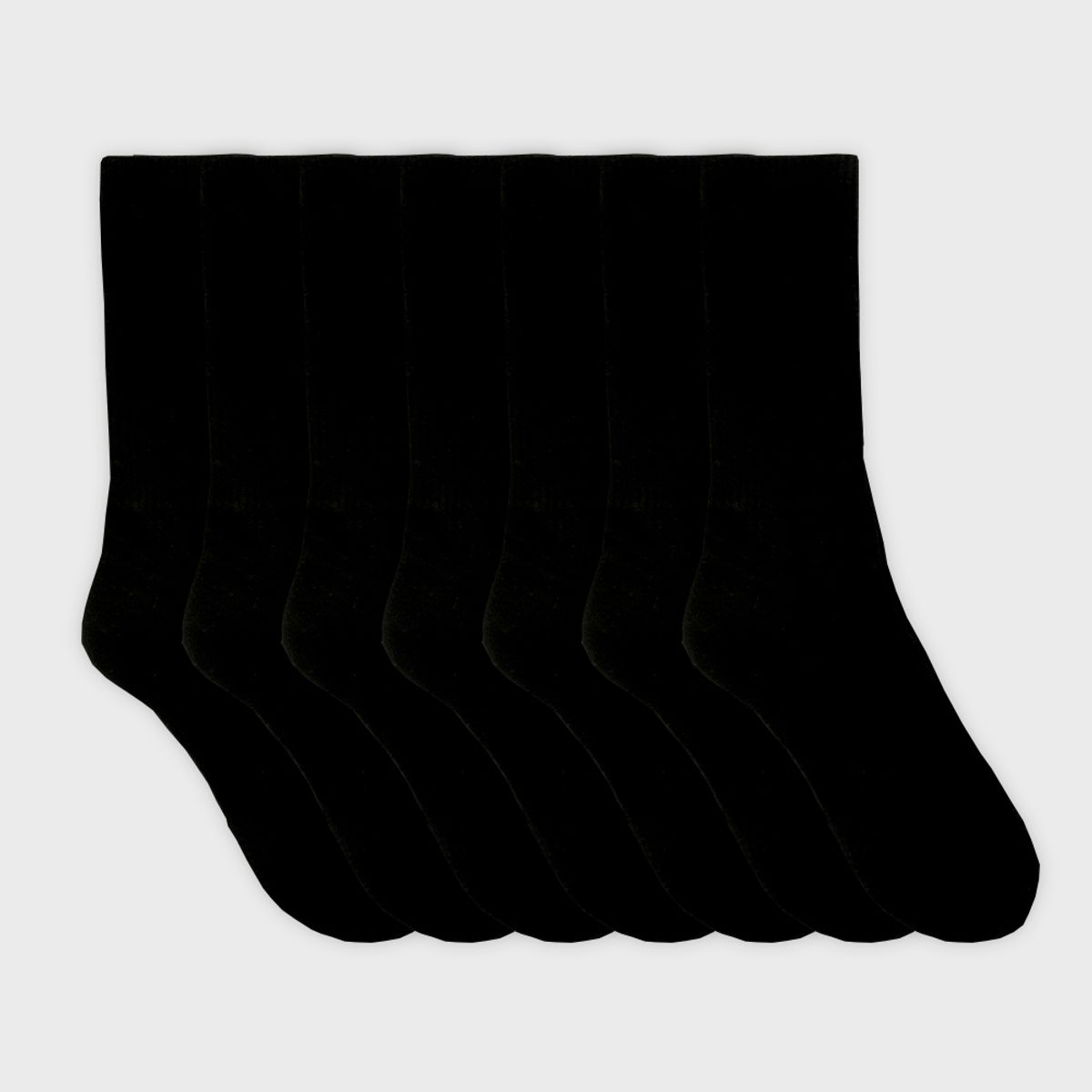삭스에이(SOCKSA) [7PACK] 더블쿠션 156N 무지 크루  밴드 삭스 2색상