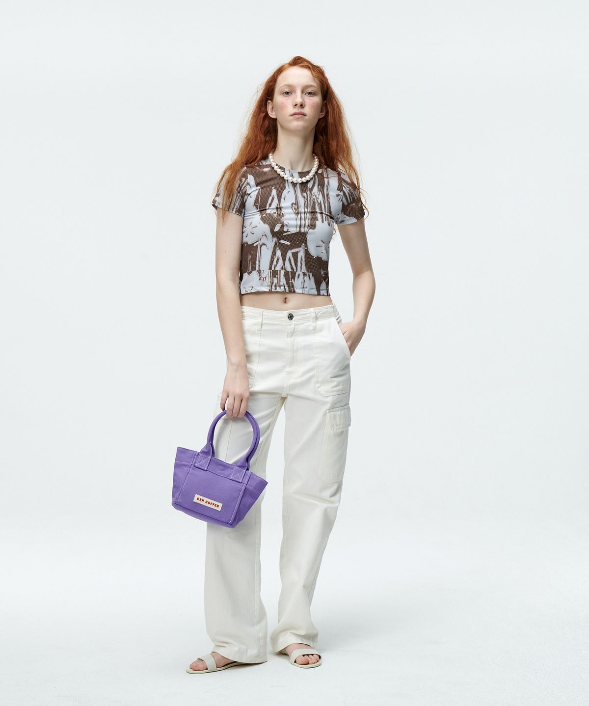 델코퍼(DER KOFFER) SHOPPER CANVAS MINI [LAVENDER]