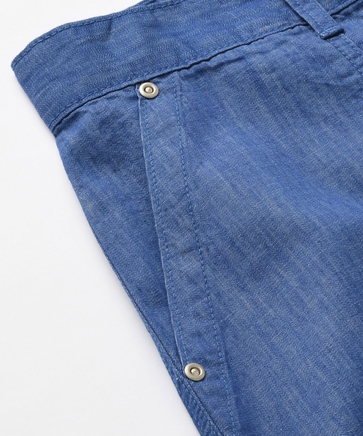 프리즘웍스(FRIZMWORKS) DENIM FATIGUE DOUBLE KNEE BERMUDA SHORTS _ LIGHT BLUE