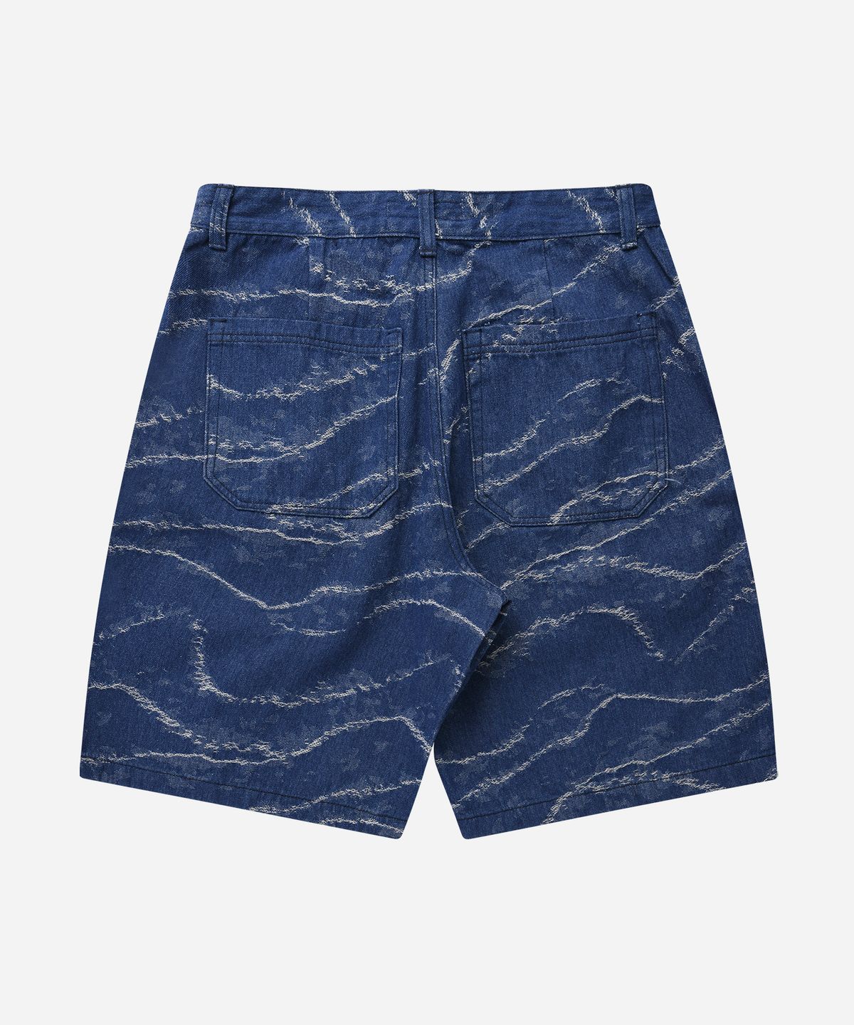 프리즘웍스(FRIZMWORKS) WAVE DENIM BERMUDA SHORTS _ INDIGO