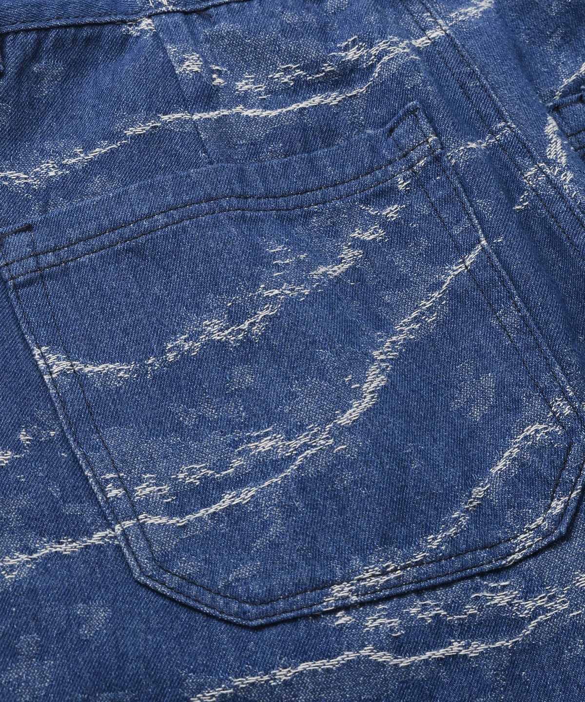 프리즘웍스(FRIZMWORKS) WAVE DENIM BERMUDA SHORTS _ INDIGO