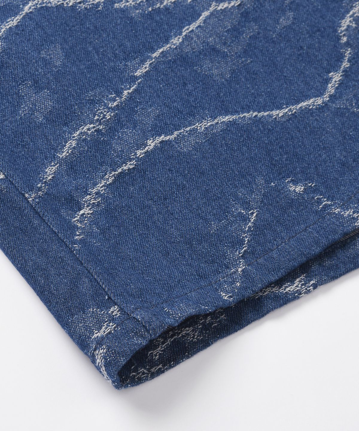 프리즘웍스(FRIZMWORKS) WAVE DENIM HALF SHIRT  _ INDIGO