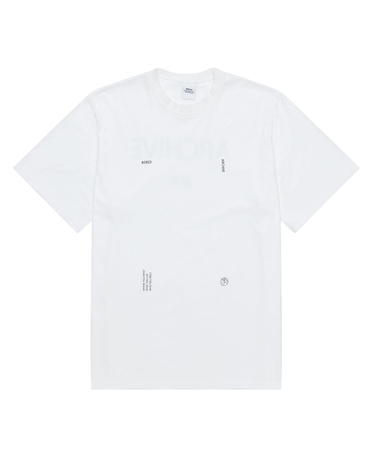 모아(MOAA) 바이오 워싱 ACHV 티셔츠 (WHITE)