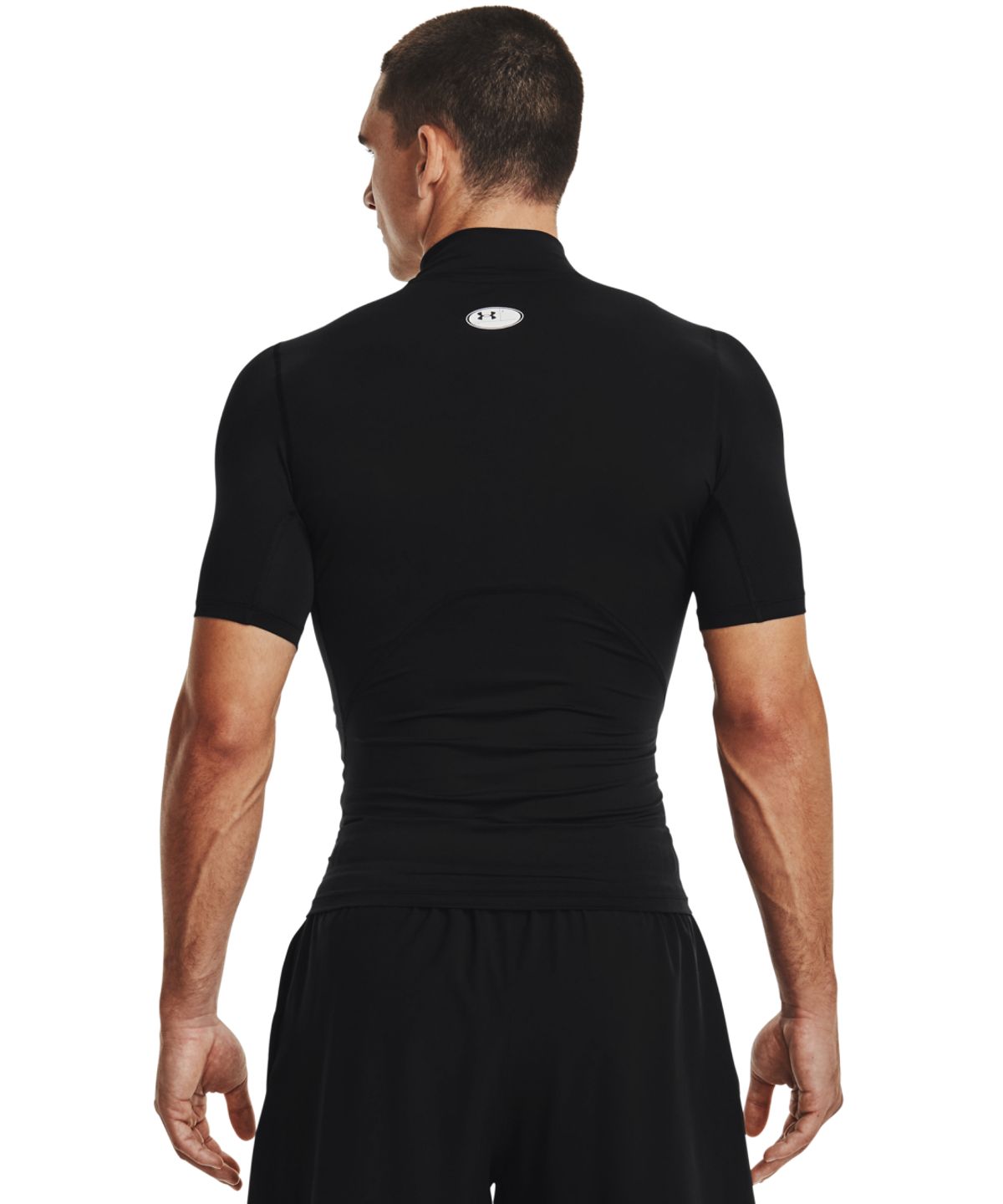 언더아머(UNDERARMOUR) 히트기어 아머 컴프레션 모크넥 반팔티 1372586-001