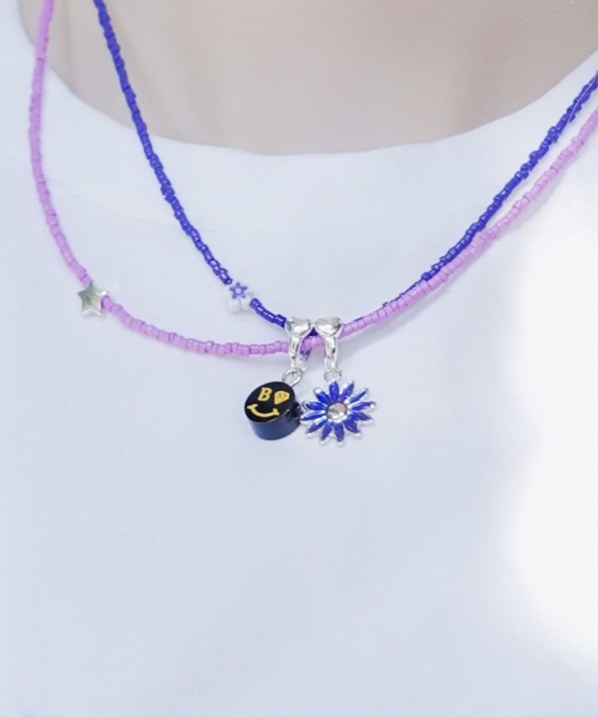 봉보(BONBEAU) Kitsch smile acrylic pendant 키치 컬러 스마일 아크릴 펜던트