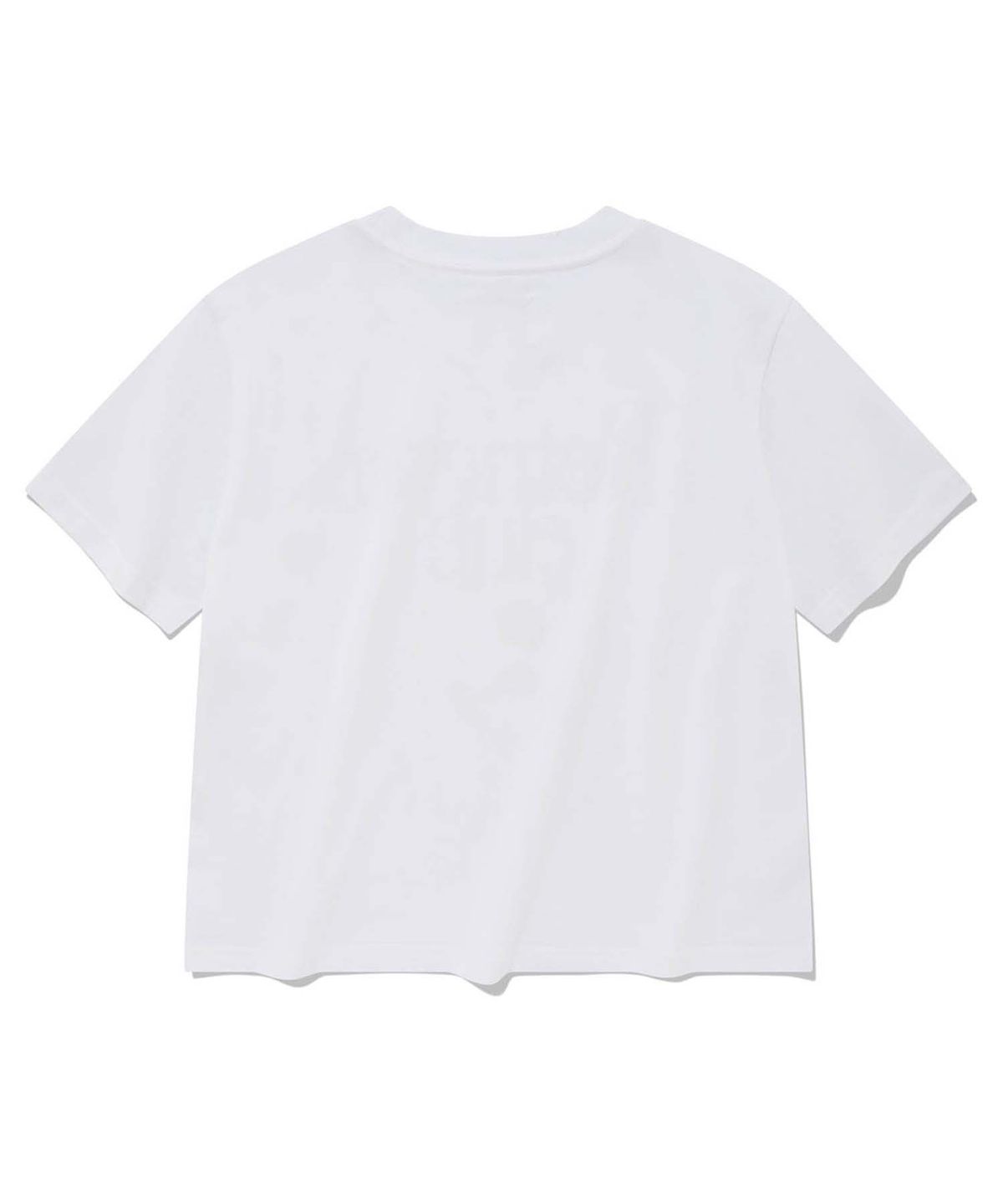 리트리버클럽(RETRIEVER CLUB) LAUGHING RETRIEVER CROP SHORT SLEEVE [WHITE/GREEN]
