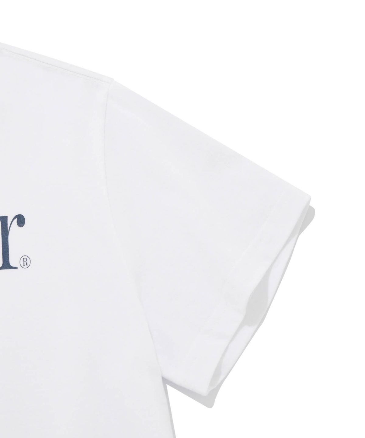 리트리버클럽(RETRIEVER CLUB) LAUGHING RETRIEVER CROP SHORT SLEEVE [WHTIE/BLUE]
