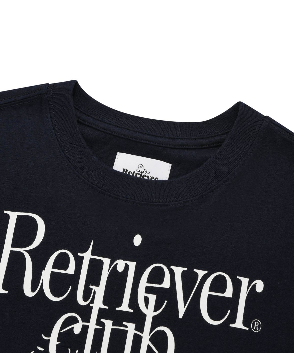 리트리버클럽(RETRIEVER CLUB) LAUGHING RETRIEVER CROP SHORT SLEEVE [NAVY]