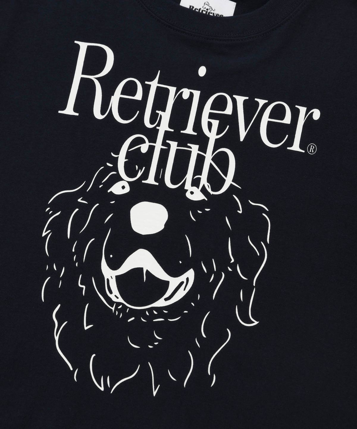 리트리버클럽(RETRIEVER CLUB) LAUGHING RETRIEVER CROP SHORT SLEEVE [NAVY]