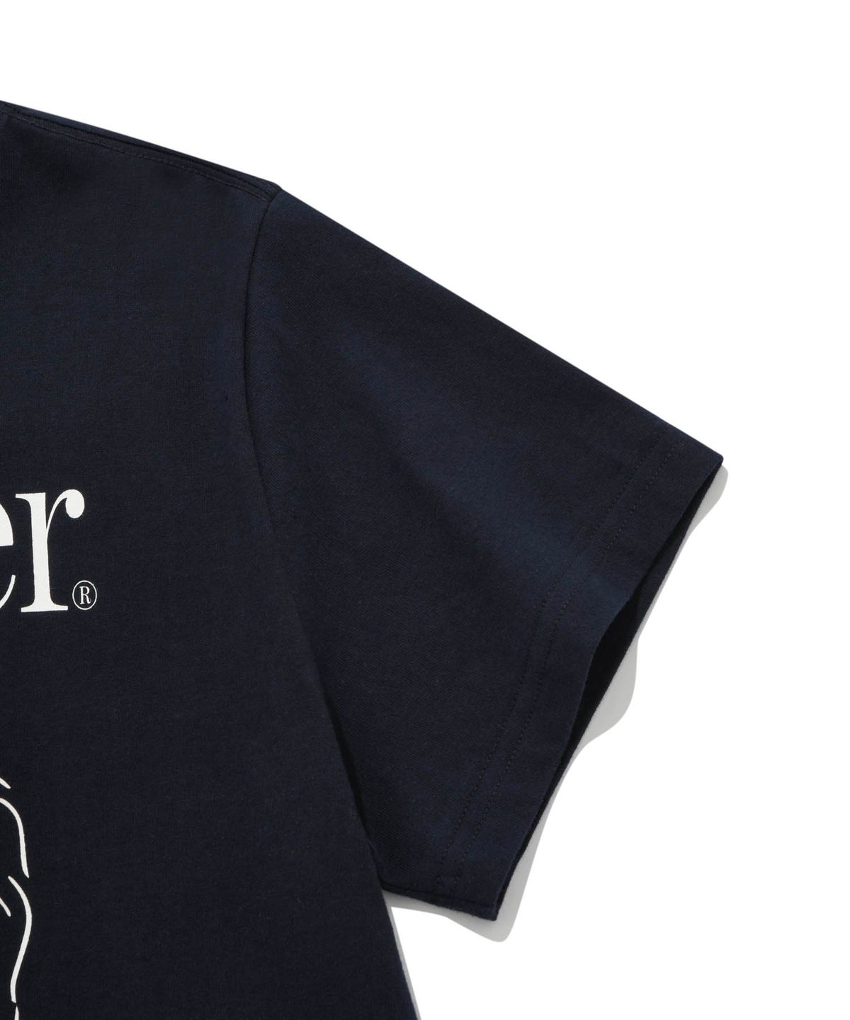 리트리버클럽(RETRIEVER CLUB) LAUGHING RETRIEVER CROP SHORT SLEEVE [NAVY]