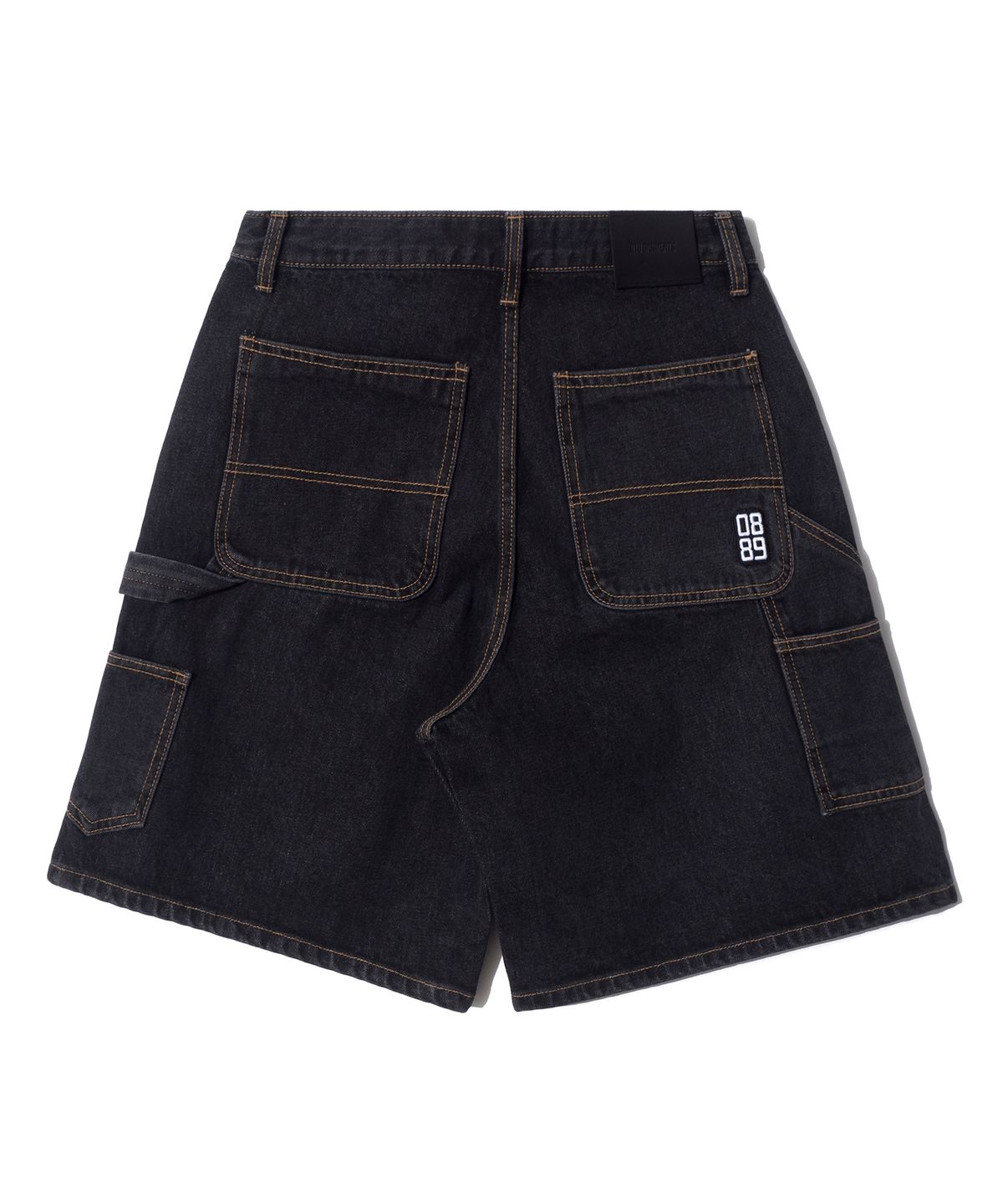 큐티에잇 가먼츠(QT8 GARMENTS) LS Denim Carpenter Shorts (Black)