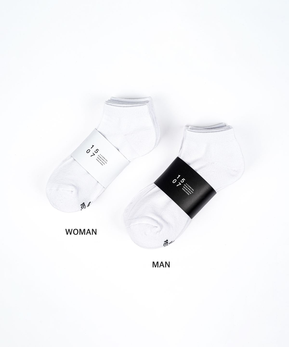 일오공칠(IL-O-GONG-CHIL) [5PACK] 1507 애슬레틱 쿨맥스 스니커즈 삭스 _ 스노우 화이트
