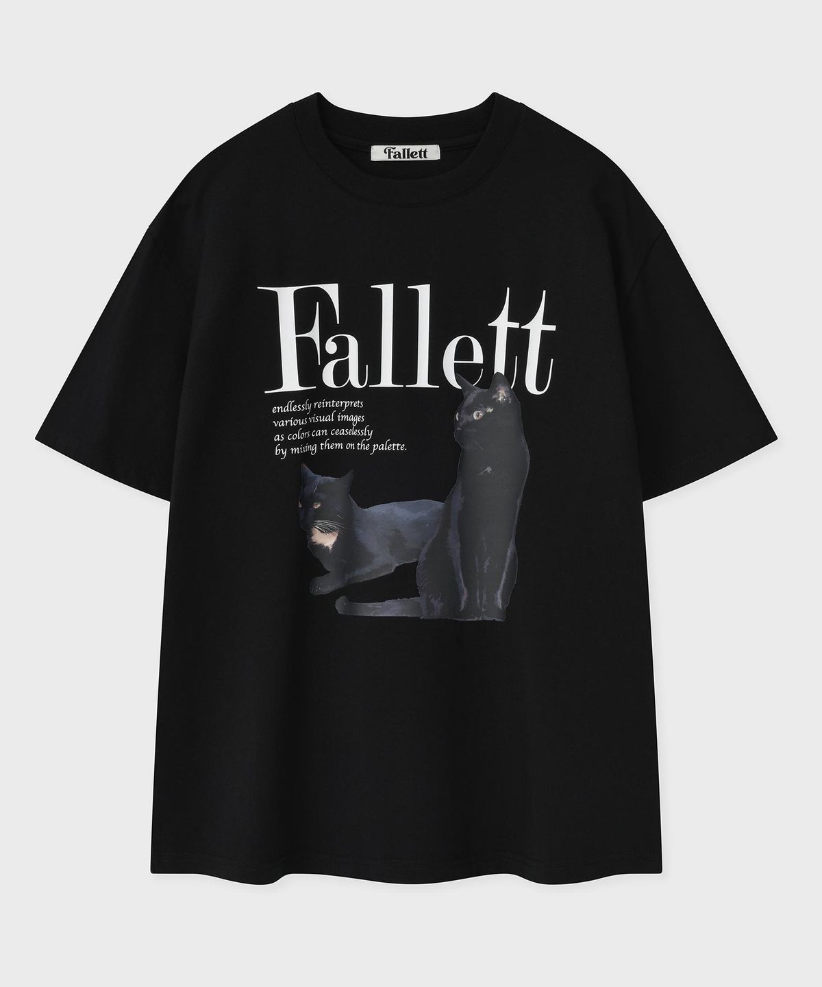 팔렛(FALLETT) 듀스 네로 반팔티 블랙