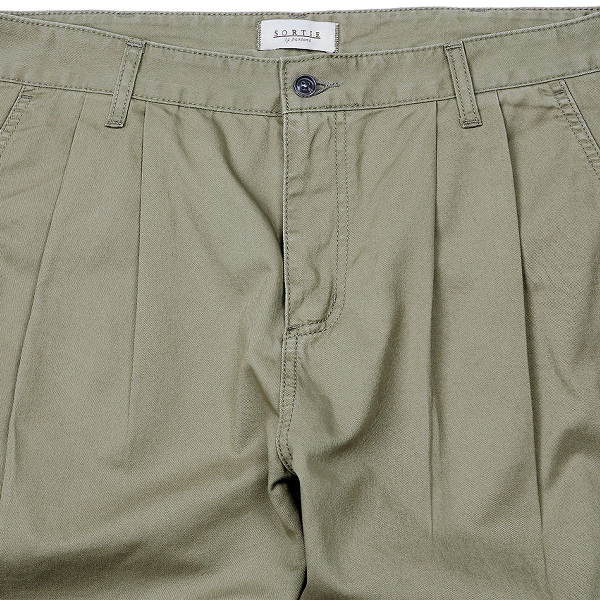 솔티(SORTIE) Tura Cotton Washed Pants (Light Khaki)