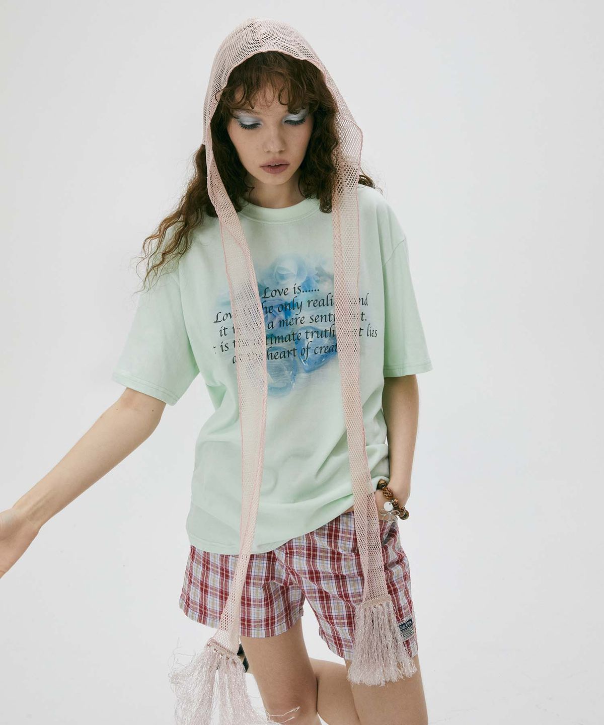 스컬프터(SCULPTOR) Cheesy Words Tee Pale Mint