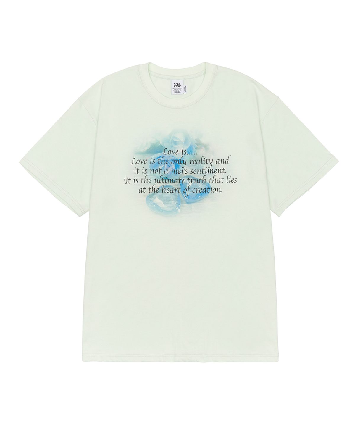 스컬프터(SCULPTOR) Cheesy Words Tee Pale Mint