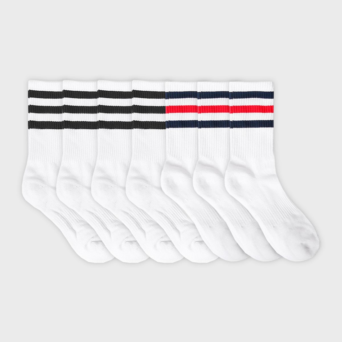 삭스에이(SOCKSA) [7PACK] SOXA 더블쿠션 156N 러시안 크루 삭스 3색상