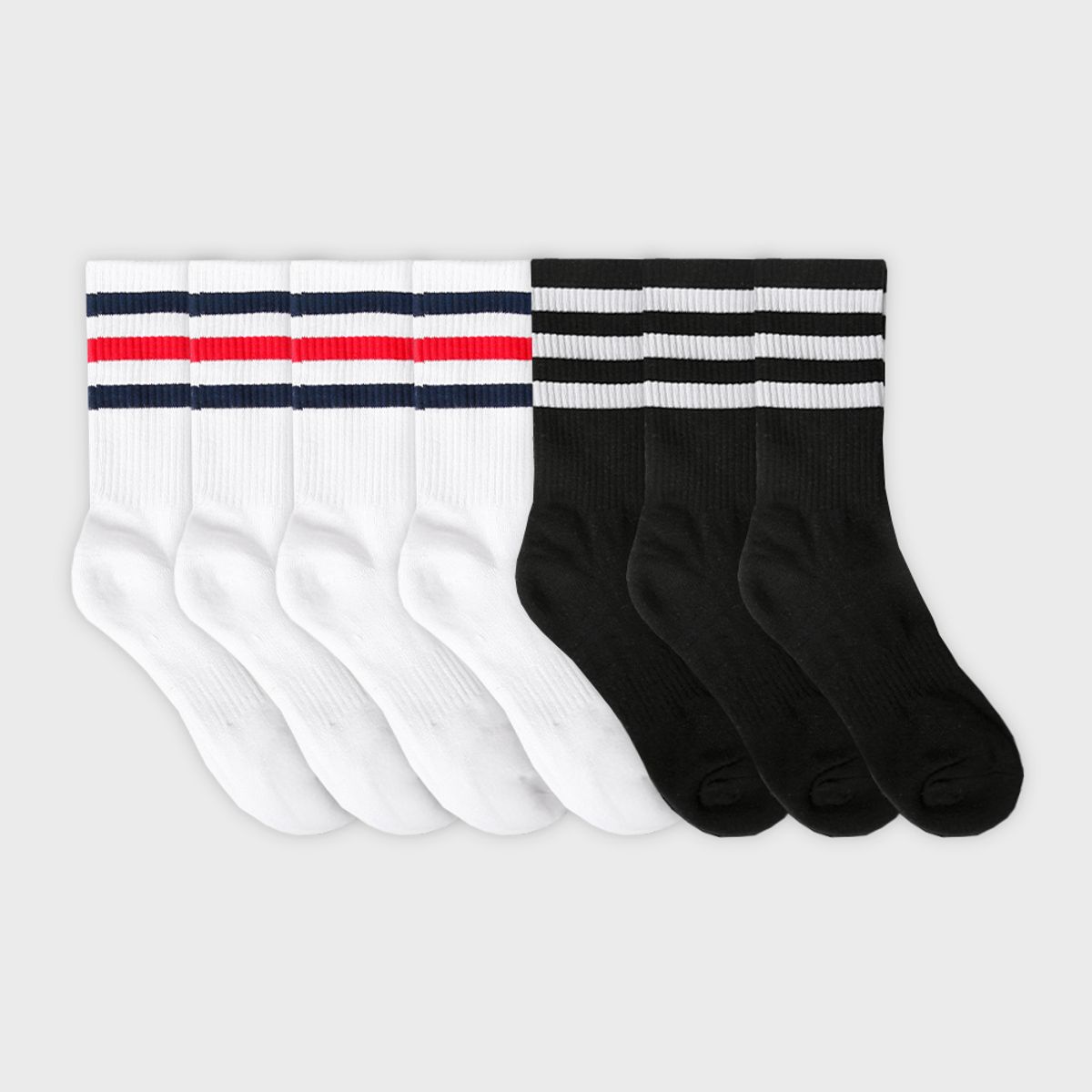 삭스에이(SOCKSA) [7PACK] SOXA 더블쿠션 156N 러시안 크루 삭스 3색상