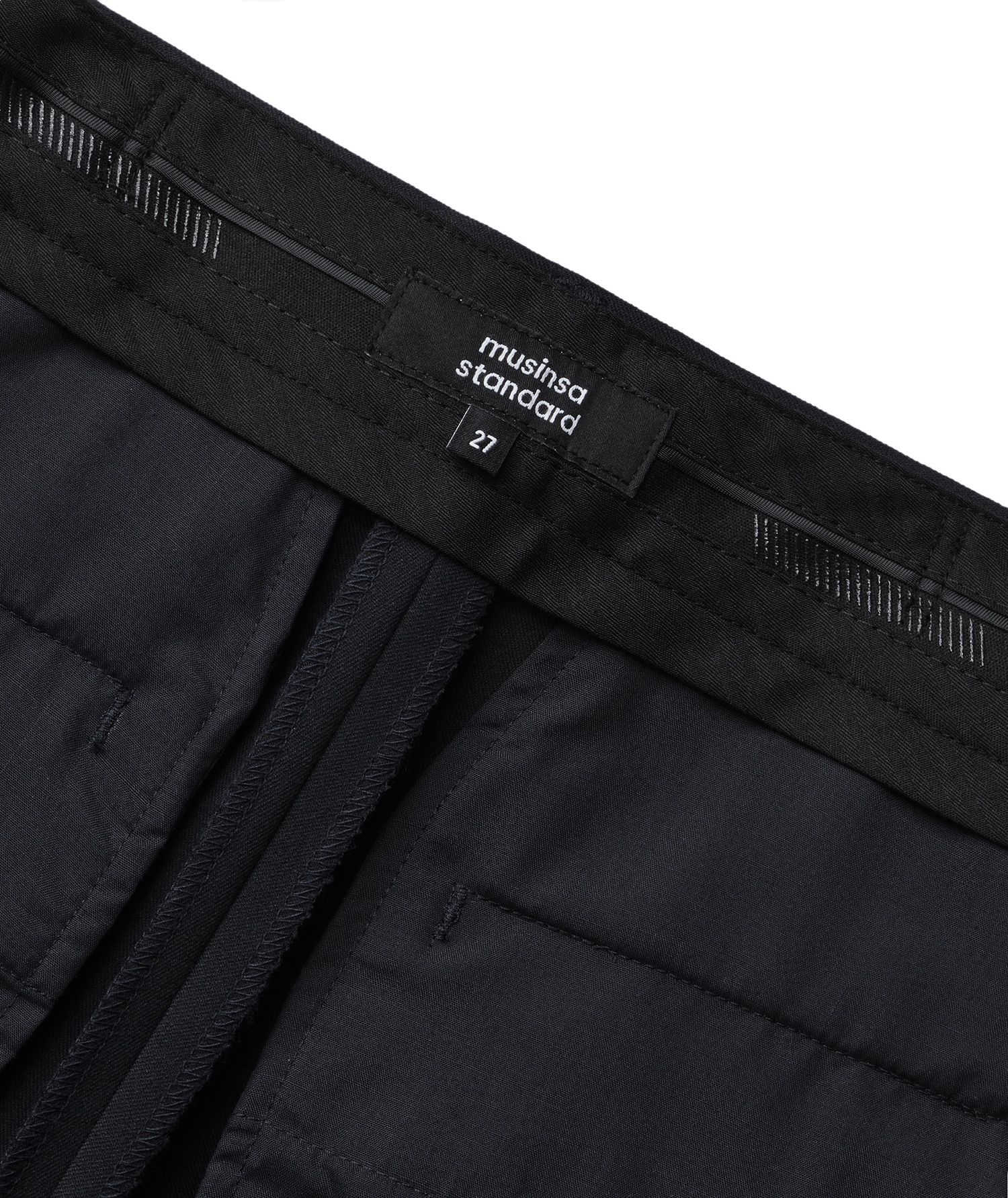 【MODERNIF】Stan banding semi-wide slacks BIG AND TALL PERFORMANCE STRETCH FLAT FRONT CHINO PANT